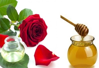 Honey and Rose Water for Chapped Lips